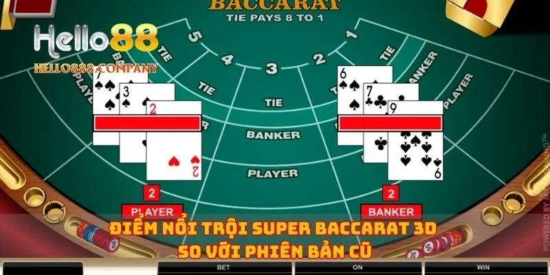 Điểm nổi trội Super Baccarat 3D so với phiên bản cũ